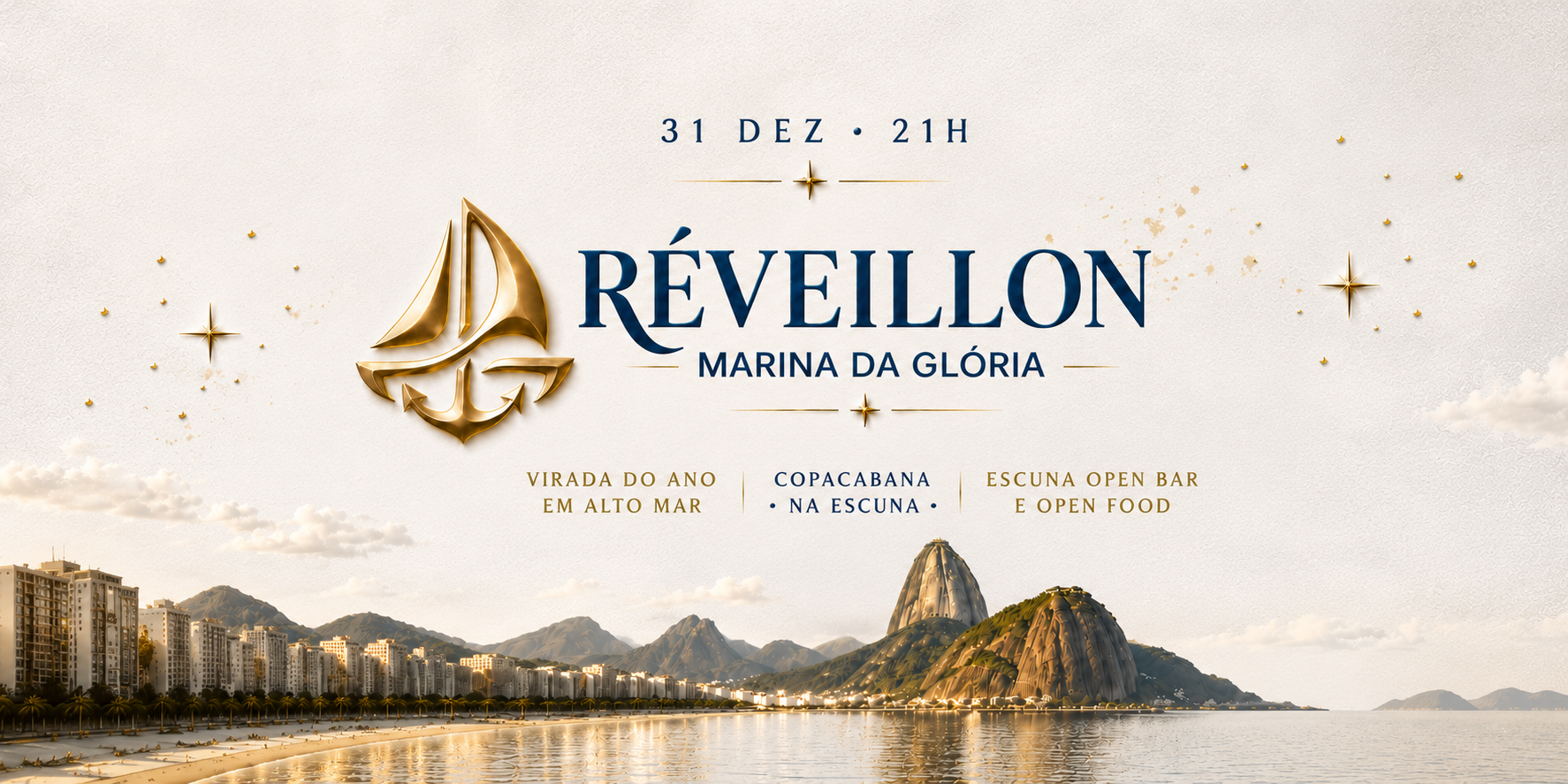 Arte principal do Réveillon Marina da Glória 2027